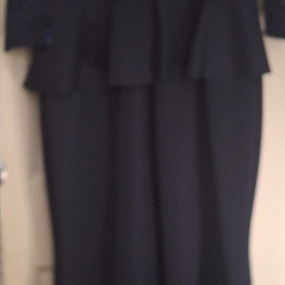 Jessica Howard Navy Lace Peplum Dress - Picture 10 of 16